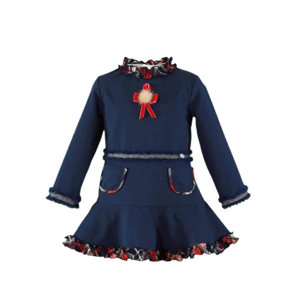 Holiday Navy Blue Dress